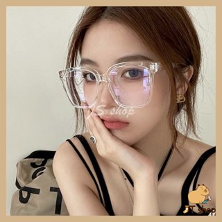 🌈JS🌈韓系造型方框眼鏡 透明框 造型搭配 臺灣現貨 漸層框 平光鏡 1086