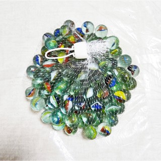 玻璃彈珠 15mm 三花玻璃珠 100顆