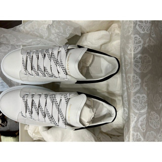 Alexander McQueen MCQ 黑尾 麂皮厚底小白鞋