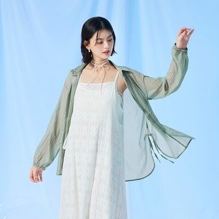 OB嚴選 涼感．Air超輕量側開衩綁帶空氣襯衫 《AB19469》大尺碼/女裝/現貨