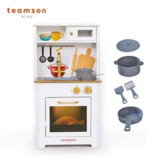 Teamson 小廚師戴米爾木製玩具廚房組附5配件
