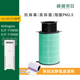 適用 balmuda百慕達 airengine 好市多 無印良品 hepa複合抗菌濾芯 濾網 ejts200 綠綠好日