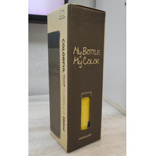 LOCK&LOCK樂扣樂扣潮流色彩MY BOTTLE不銹鋼保溫瓶390ml(黃色)