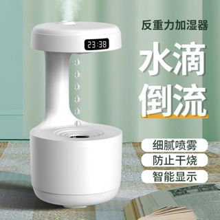 免運 反重力加濕器 水滴倒流懸浮香薰機 靜音辦公大霧量 大容量 桌面小型噴霧器 家用USB桌面空氣水滴倒流加濕器