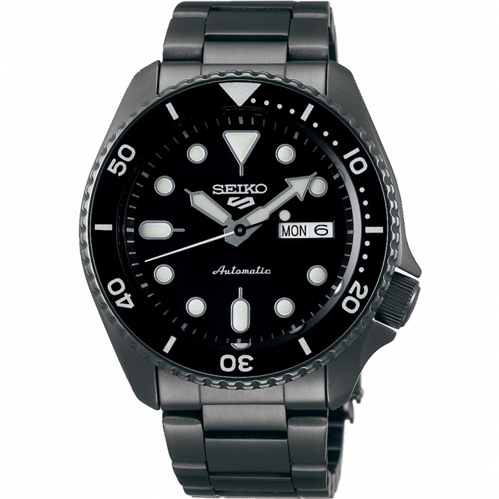 SEIKO 精工 5 Sports 系列潮黑機械錶 4R36-07G0SD(SRPD65K1)-黑/42.5mm