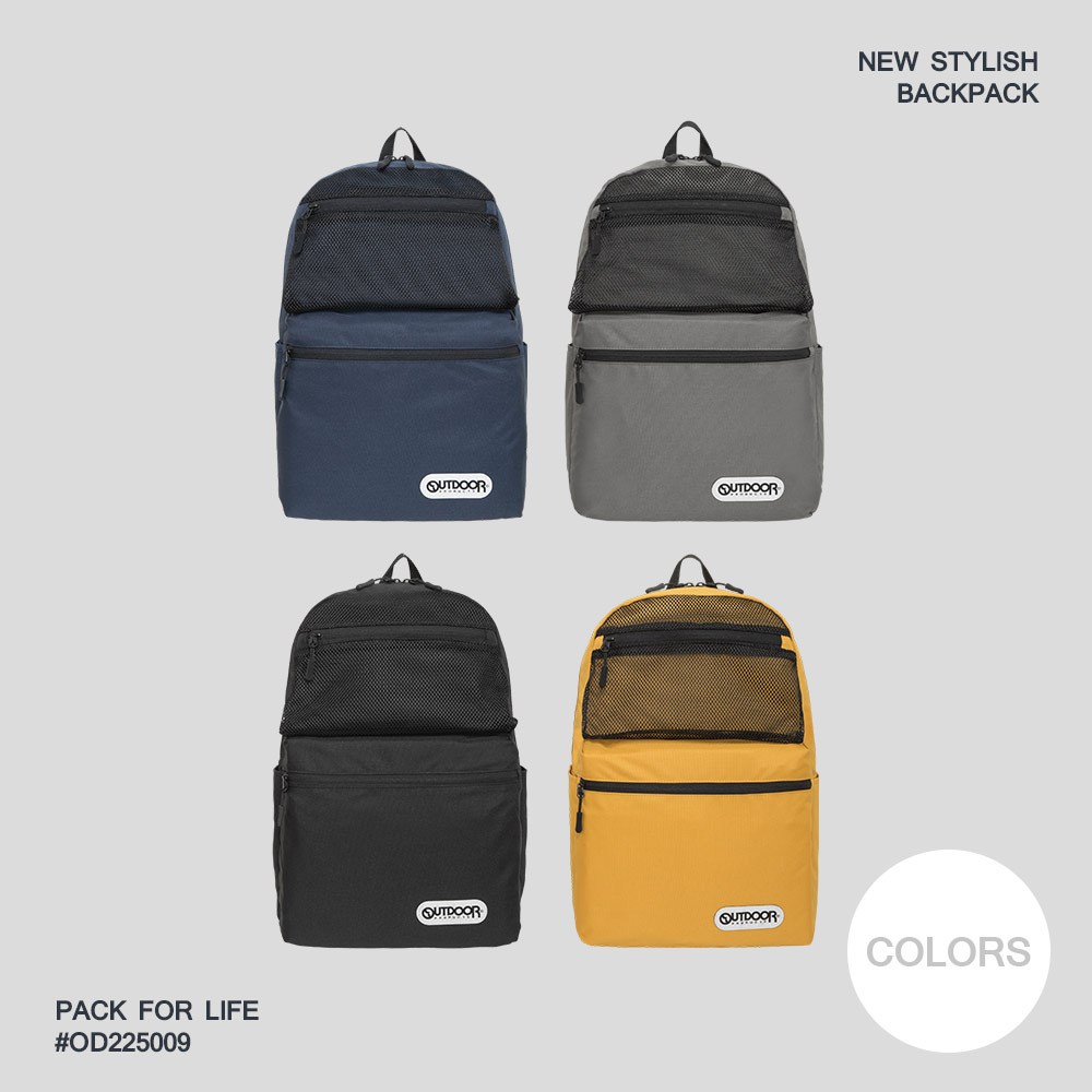 【OUTDOOR】風格前線-14吋電腦後背包 16L 14吋筆電隔層 兩邊側口袋 透氣背墊 多色