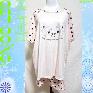 🌷蕾妮塔塔🌷 2020新品 全系列精品專賣/ (47071)/(2色) 午後低語短袖成套睡衣/(F)