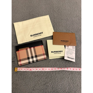 「英國代購」 全新Burberry 博柏利「專櫃親購」經典格紋黑色卡夾