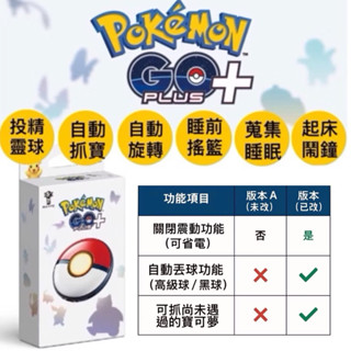 【四葉草電玩】全新當天出貨 日本原裝 Pokémon GO Plus + 寶可夢睡眠精靈球 改機版 自動投球 高級球