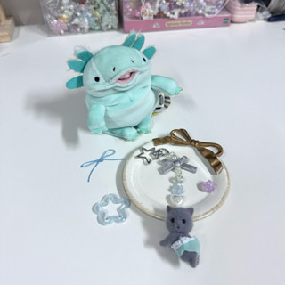 🎀森林家族🎀全新正版 二創 森林家族寶寶 灰色波斯貓寶寶 手作吊飾/鑰匙圈/手機吊飾 交換禮物