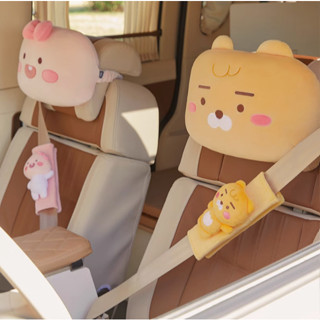 【Joybuy】韓國代購正品 KAKAO FRIENDS萊恩家族汽車載頸枕抱枕車座枕頭安全帶套掛鉤