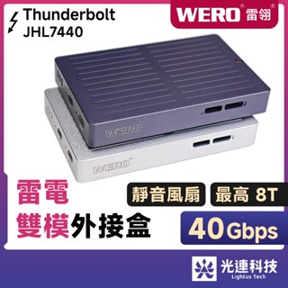 WERO Thunderbolt 40Gbps 雙模 SSD 外接盒 JHL7440 磁吸 硬碟盒 USB4 雷電3 5