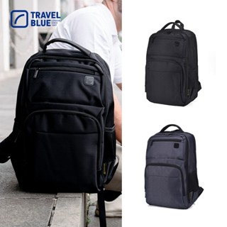 【Travel Blue 藍旅】魅力款 商務揹包-黑/灰 (後揹包/筆電包/防水電腦包/雙肩包/商務揹包)TB3020