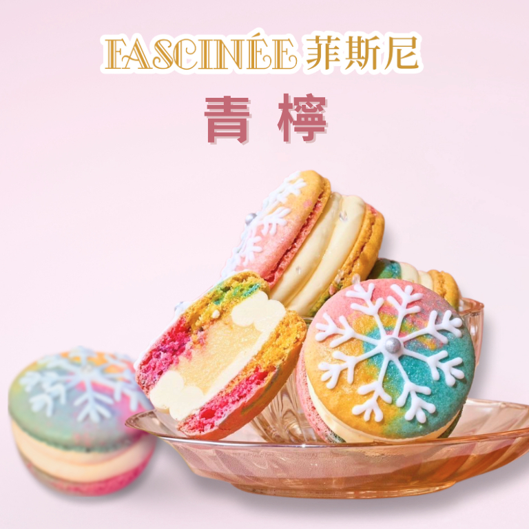 【菲斯尼】青檸菲式馬卡龍 客製化 手作 生日禮物 婚禮小物 彌月禮盒 禮物 伴手禮 餅乾 檸檬 蛋糕 零食 糖果