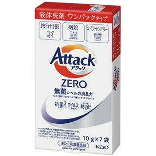 花王kao Attack Zero 濃縮洗衣精 【樂購RAGO】 單手按壓式 /外出攜帶包裝 日本製