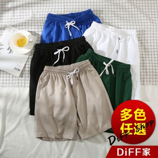 【DIFF】韓版夏季休閒跑步運動短褲 五分褲 沙灘褲 短褲男 褲子男 男裝 休閒短褲 黑褲 有大尺碼【P348】