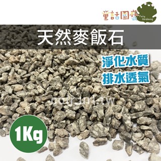 【全館590免運】天然麥飯石(3~6mm) 1Kg 底部濾材 淨化水質 排水透氣 鋪面石 水耕石 介質 多肉 種子盆栽