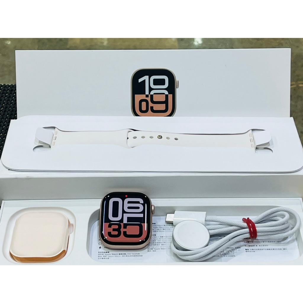 【艾爾巴二手】Apple Watch S10 GPS 46mm A2999 玫瑰金#保固中#二手智慧手錶#彰化LF65J