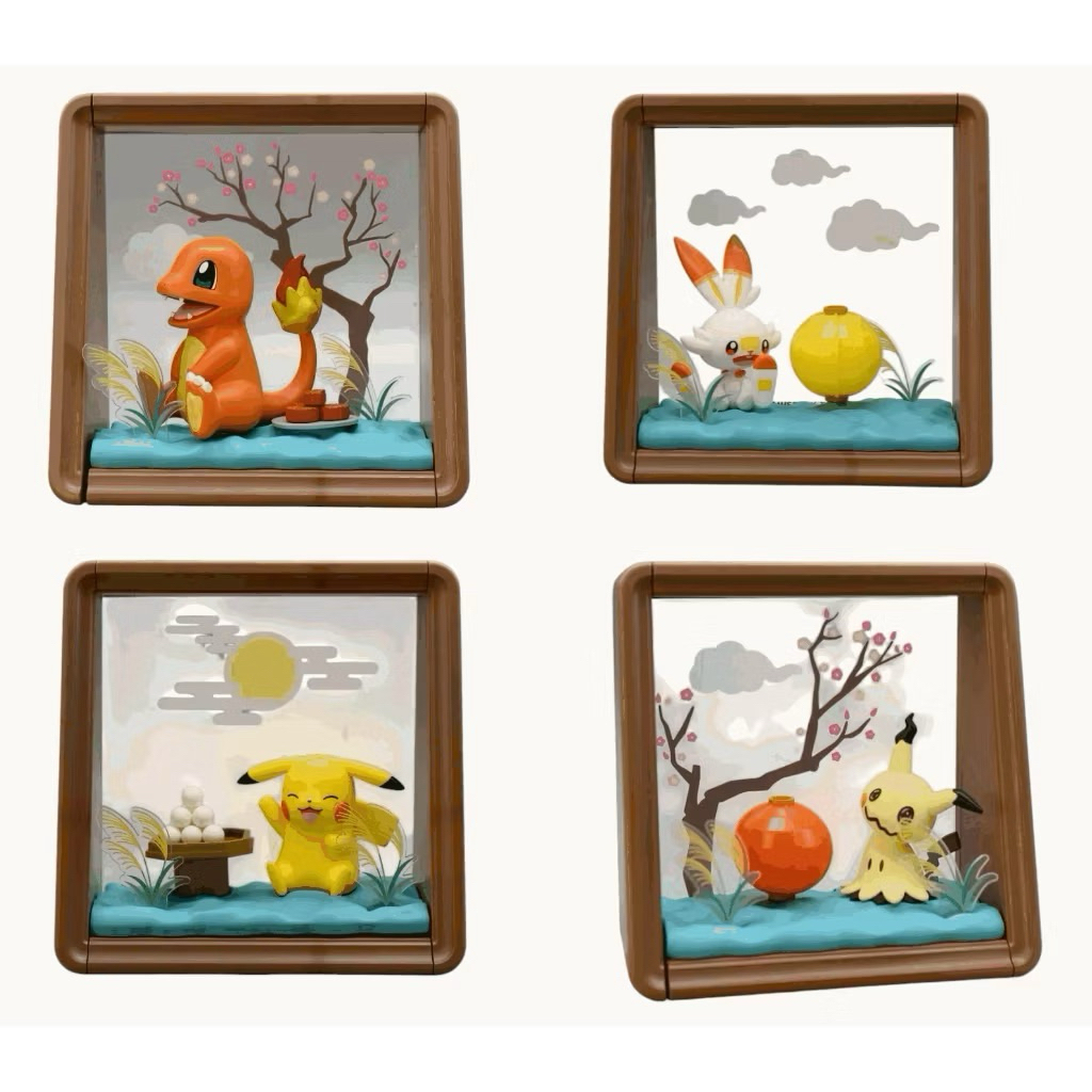 《台灣現貨》 正版 授權商品《含發票🧾》原價249元Pokemon 寶可夢-花好月圓系列/謎擬Q/皮卡丘/炎兔兒/小火龍