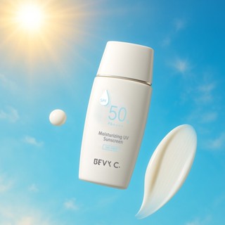 BEVY C. 高保濕無油防曬乳SPF50+ / PA++++ 50mL｜官方直營 親子防曬/兒童防曬/妝前打底/日霜