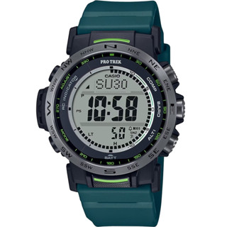 【CASIO 卡西歐】PRO TREK 電波 太陽能電力 三重感應器 戶外探險 PRW-35Y-3 44.6mm