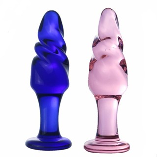 優選精品*彩色肛塞螺紋款女用自慰後庭小號拉珠情趣成人性用品 水晶玻璃 肛塞 肛門塞 玻璃肛塞 水晶肛塞 後庭玩具 肛門