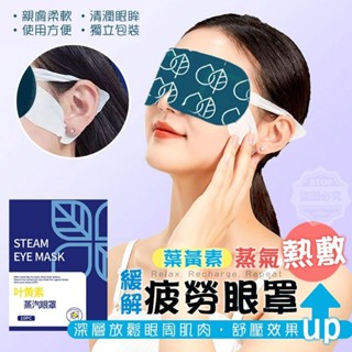 現貨~葉黃素蒸氣熱敷緩解疲勞眼罩(10入)