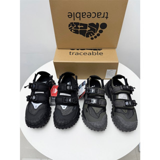 shoes鞋魔【臺灣出貨】加拿大正品traceable男鞋 38-45碼兩色男鞋 夏季鏤空涼鞋 厚底防滑魔術貼戶外徒步鞋