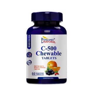 ［愛司盟］維生素C500咀嚼錠 60錠/瓶 補充維他命C 新增玫瑰果 美國進口 有助膠原蛋白形成 愛司盟維他命C