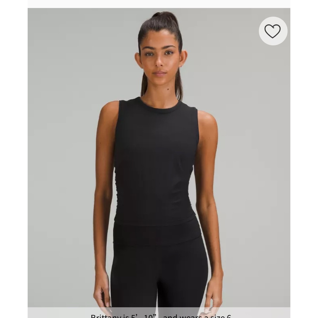 lululemon 羅紋無袖上衣#All it takes系列#nulu背心#