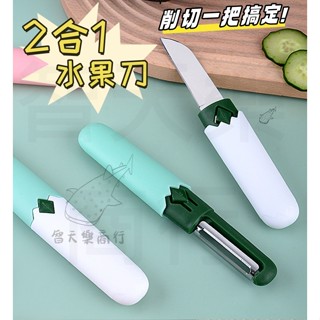 【現貨我最便宜】多功能水果刀 不鏽鋼削皮器 削皮刀 二合一水果刀 實用小刀 廚具小刀 蔬果刀 便攜戶外 刨皮刀 削皮器