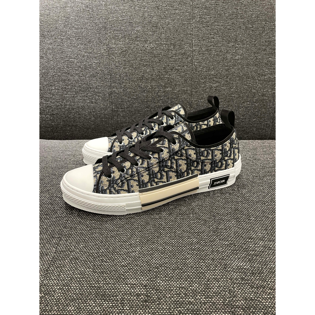 【𝐆𝐎𝐋𝐃𝐄𝐍 中壢店】DIOR B23 緹花布滿版老花休閒鞋