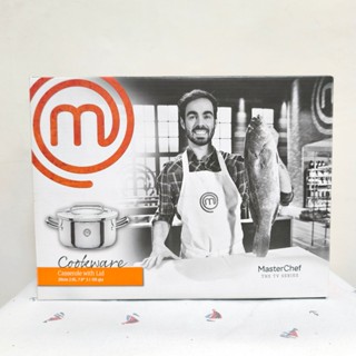 全新 MasterChef 廚神當道 20公分不銹鋼雙柄湯鍋 附蓋 2.9公升 SUS304 不鏽鋼