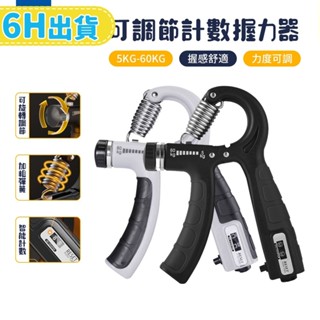 【柏詩互創】可調節計數握力器 握力器 手指訓練器 指力訓練器 手腕訓練器  電子握力器 臂力器 可調節5-60KG