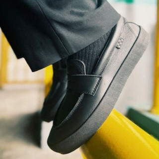 [unclev1966] 代購 VANS SKATE LOAFER 黑色 黑武士 皮革 日系 紳士 休閒 樂福鞋 滑板鞋