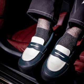 [unclev1966] 代購 VANS SKATE LOAFER 深綠 橄欖綠 白色 皮革 紳士 樂福鞋 滑板鞋