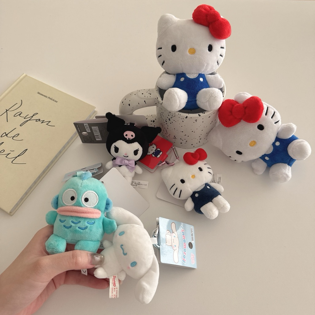 【FJstore】日本限定 三麗鷗 GD同款 KITTY 愛心扣環款 玩偶 吊飾 鑰匙圈 KITTY 酷洛米 人魚漢頓
