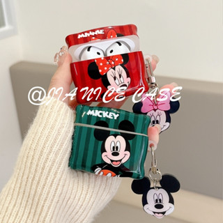 卡通 Airpods 1/2 3代耳機殼 蘋果新 4代 防摔耳機包 米奇米妮 Airpods pro pro2耳機保護套