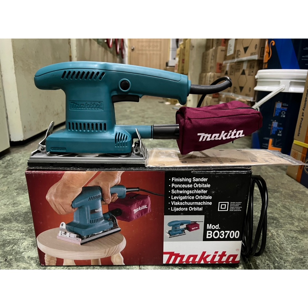 ~金光興修繕屋~牧田 makita BO3700 砂紙機 長方型 拋光機 電動砂紙機 磨平機 (附集塵) 台灣公司貨