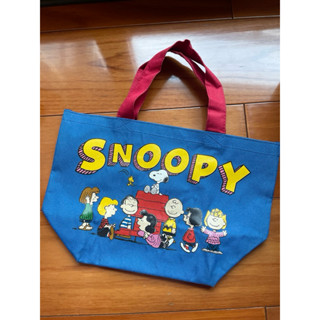 SNOOPY 手提袋 便當袋 飲料袋 食物袋 藍色紅色小包包