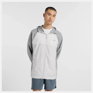 New Balance 男款 連帽外套 白灰色 MO51501YST
