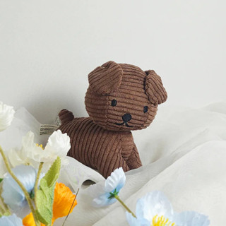 【荷蘭BON TON TOYS】Snuffy小狗ECO燈芯絨填充玩偶-巧克力 21cm《WUZ屋子-臺北》娃娃 小狗