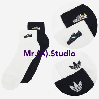 Mr.A😈A先生 Adidas 襪子 SAMBA 鞋款 圖案 ANKLE 2PP 經典 休閒 運動襪 2入 IX6810