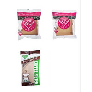 🇯🇵 HARIO 無漂白 咖啡濾紙 1～2 / 1~4 杯用100枚／協和紙工 無漂白 咖啡濾紙50入