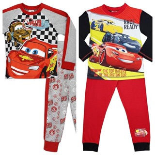 預購👍正版空運 英國迪士尼 McQueen 閃電麥坤 汽車總動員 cars 男童 兒童 睡衣 睡褲 長袖睡衣 居家服