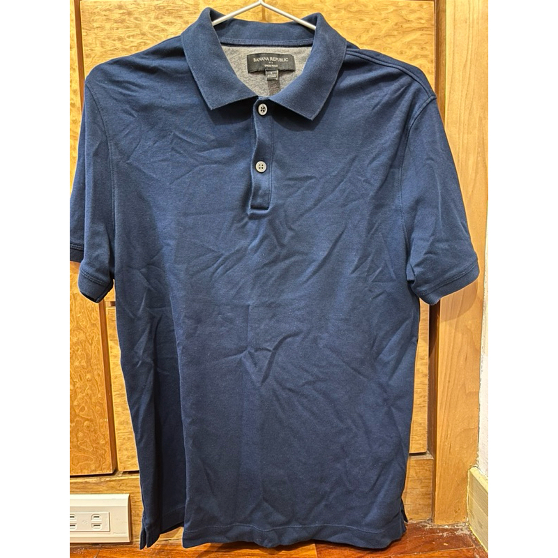 Banana Republic S男襯衫 深藍 棉