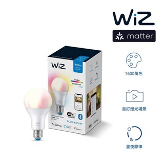Philips WiZ Wi-Fi 智慧照明 8W全綵燈泡 Matter版