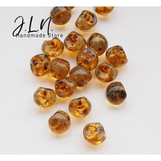 J.L.N.捷克珠系列 6*5mm磨菇珠5顆