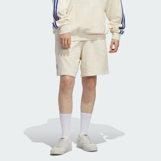 ADIDAS 短褲 SHMOO FTHR SHRT 米色 三葉草 厚磅 棉短褲 男 IU0088