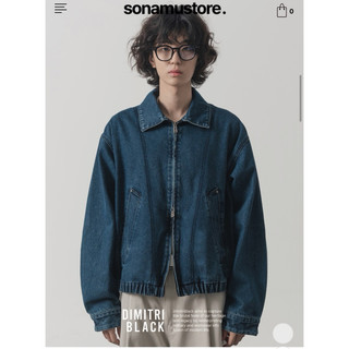 DIMITRIBLACK 2WAY CROPPED DENIM BLOUSON JACKET 牛仔外套